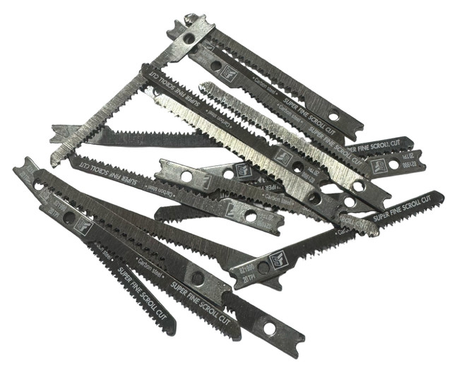 2-3/4" Jig Saw Blades, U-Shank Super Fine Scroll Cut, 20 TPI Wood Cutting 20pk