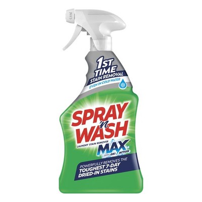 Spray N  Wash Max Stain Remover Spray, 16 Fl Oz (Pack of 1), Green, Red
