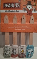 Peanuts SNOOPY WOODSTOCK Silicone Mini SPATULA SET Non-Scratch Heat-Resistant
