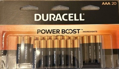 Tactical Duracell Coppertop AAA Power Boost Alkaline Battery - 20 Count