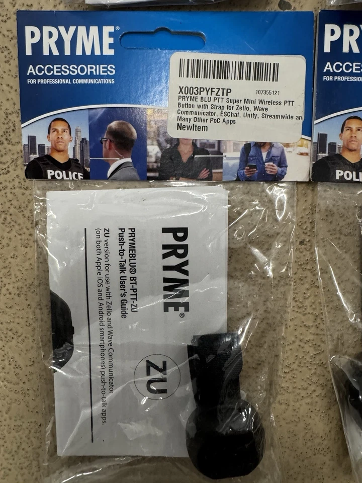 4x BT-PTT-ZU Bluetooth Super Mini Interruptor Botón Para IOS ANDROID BT-PTT-ZU-STRAP Foto 2 de 4