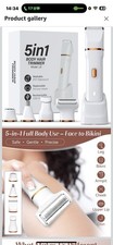 5-in-1 Bikini Trimmer for Women, IPX7 Waterproof Electric Razors Shaver, Cordles