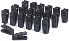 Black Huggable Hangers Finger Clips Ultra Slim Line 