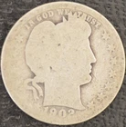 1902 AG Barber Quarter, 90% SILVER!