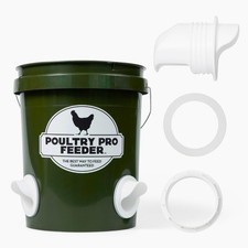 The Original DIY Port PVC Gravity Fed Chicken Feeder Single Port Chicken Feeder