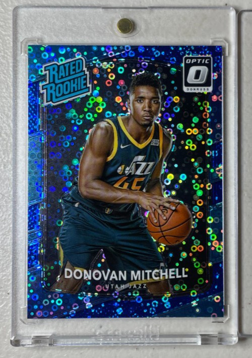 2017-18 Donruss Optic Rated Rookie Donovan Mitchell #188 Blue Fast Break /50