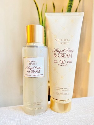 VICTORIA S SECRET ANGEL CAKE AND CREAM FRAGRANCE MIST AND LOTION 8 fl oz