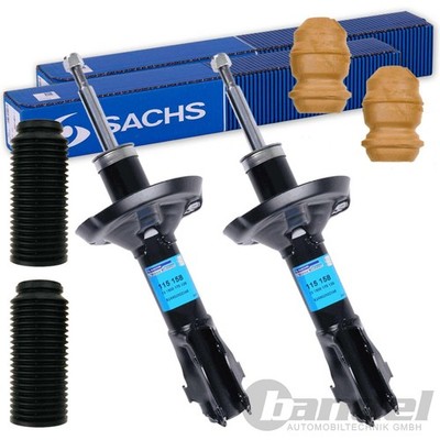 2x SACHS STOßDÄMPFER + PROTECTION KIT VORNE für VW GOLF 2+3 VENTO SEAT CORDOBA 