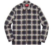 Supreme Fall/Winter 2017 Plaid Flannel Zip Up...