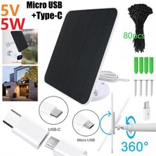 5W 5V Solar Panel for USB Power CCTV Camera Security Cam Battery Charger Outdoor