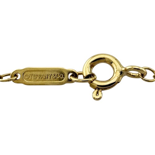 TIFFANY&Co. Return to TIFFANY & Co. Necklace K18 Double heart tag Pendant used - Picture 5 of 8