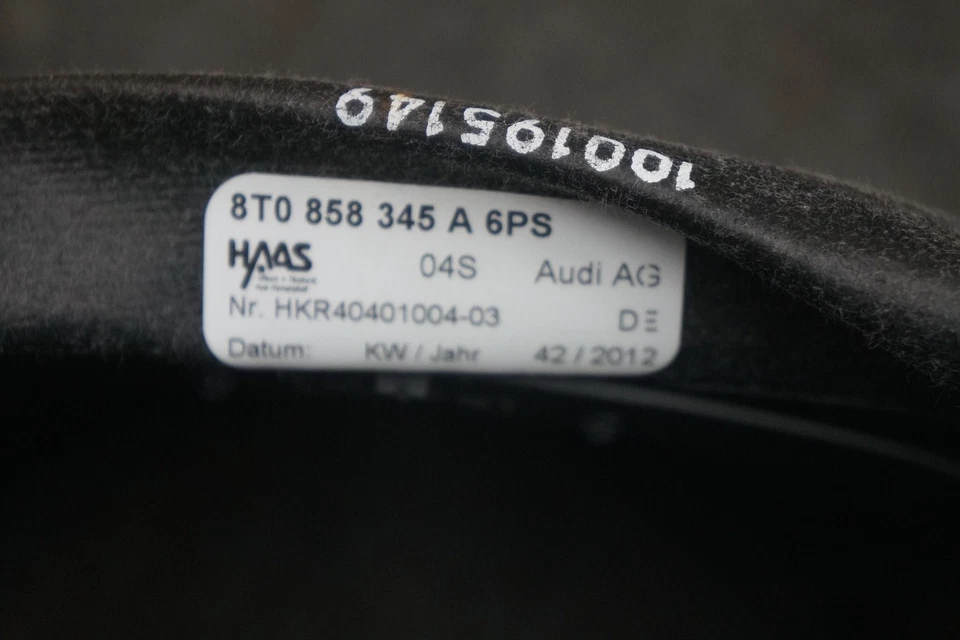 Cubierta de columna de dirección cubierta panel de ajuste negro 8T0858345 A6PS OEM Audi S5 2013 A5 Foto 4 de 4