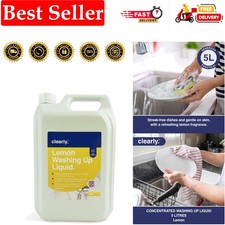 Natural Lemon Washing Liquid 5L - Concentrated, Tough on Stains, Skin Safe 4.00 per litre
