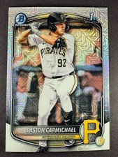 2025 Bowman Draft Chrome - Easton Carmichael #BDC-50 - Mojo Refractor - Pirates