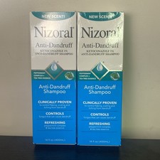 NEW - 2 Pack Nizoral Value Size Anti-Dandruff NEW SCENT, 28oz Total - exp 2027-8