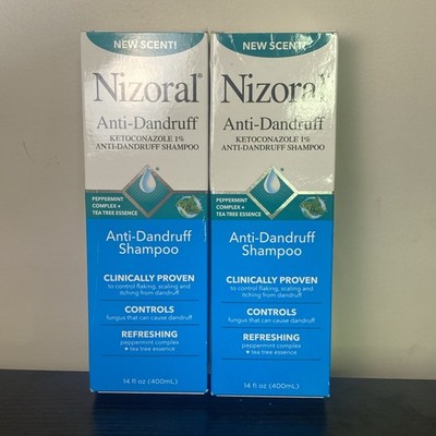 NEW - 2 Pack Nizoral Value Size Anti-Dandruff NEW SCENT, 28oz Total - exp 2027-8
