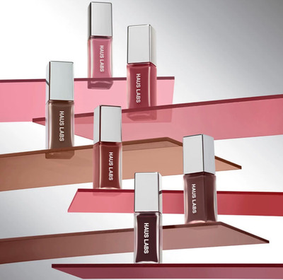 Authentic HAUS LABS High-Shine Longwear Lip Lacquer Lipstick,8 SHADES,0.14oz/4mL