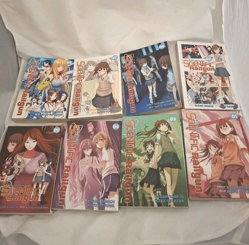 A Certain Scientific Railgun Manga Set Volumes 1-8 English - Imagen 2 de 4
