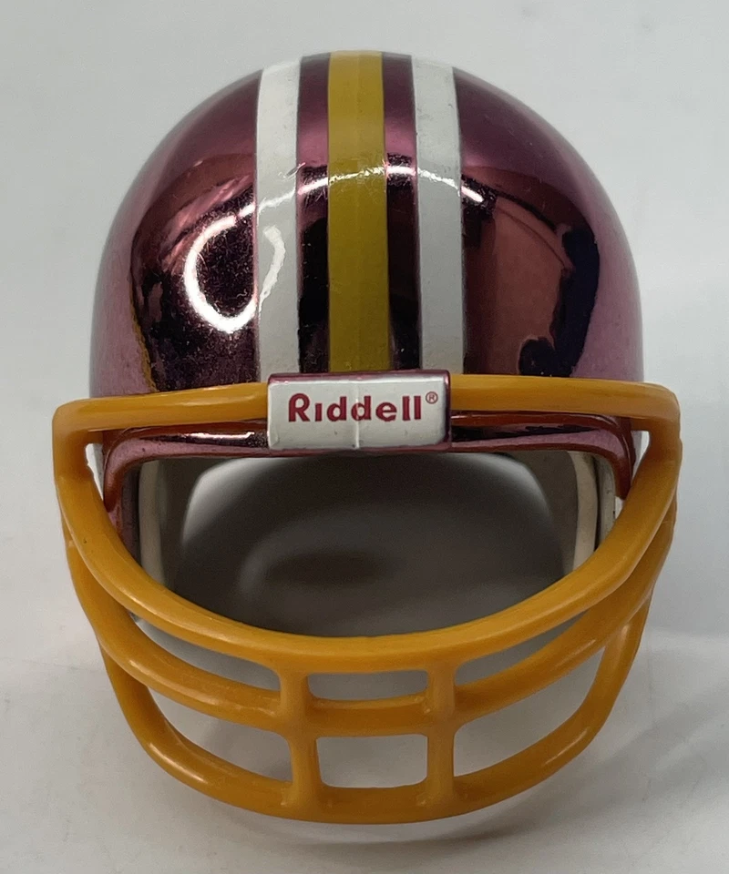 Хромированный шлем и табличка Riddell NFL Football Pocket Pro Washington Redskins - Изображение 2 из 4
