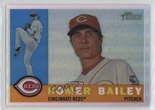 2009 Topps Heritage Chrome Refractor 185/560 Homer Bailey #CHR116 n1u