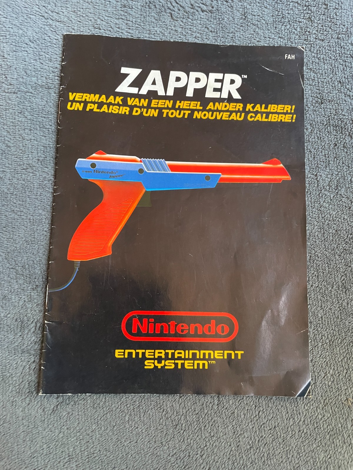 ₪PAS DE JEU₪ Notice Nintendo NES - Gun Pistolet Zapper - FAH
