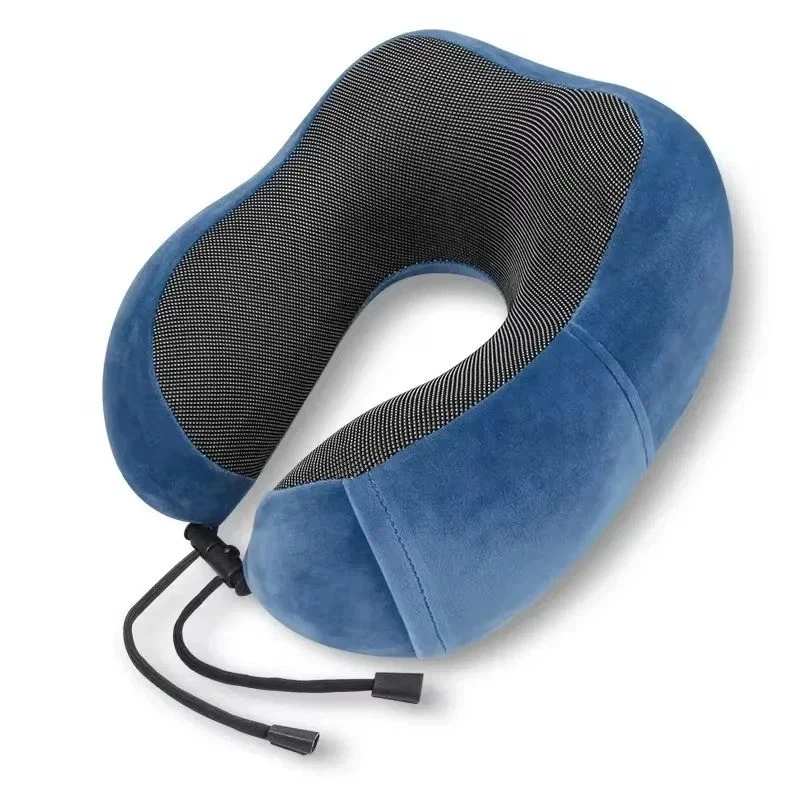 massage-style U-shaped memory foam neck pillow