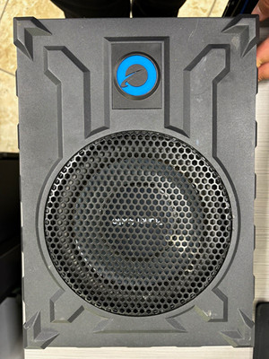Planet Audio PA8W 8in Enclosed Powered Car Subwoofer, Single Voice Coil 160W RMS