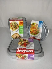 Goodcook EveryWare Food Storage Containers 16 Containers 16 Lids Plastic Storage