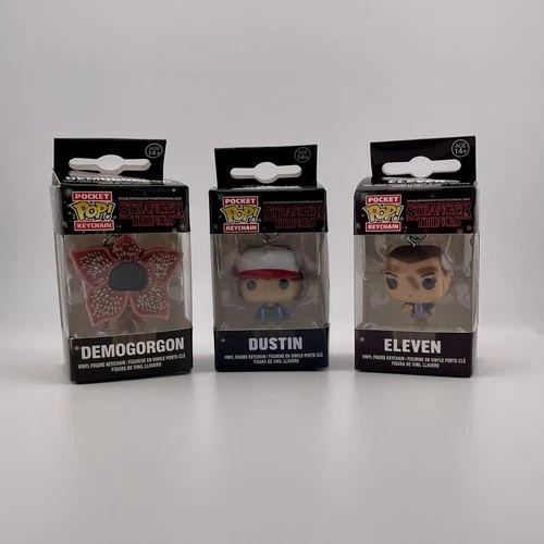 Stranger Things Funko Pop Keychains Lot Of 3