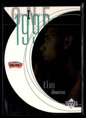 1997-98 Upper Deck Rookie Discovery I Tim Duncan RC San Antonio Spurs #R1