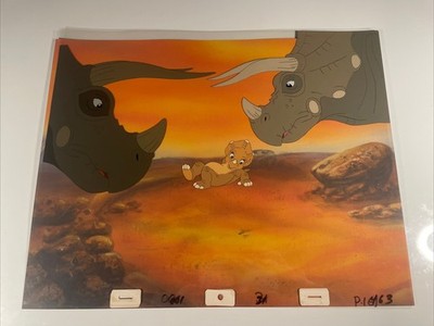 THE LAND BEFORE TIME Animation Cel Production Art Don Bluth Anime Movie 1988 I1