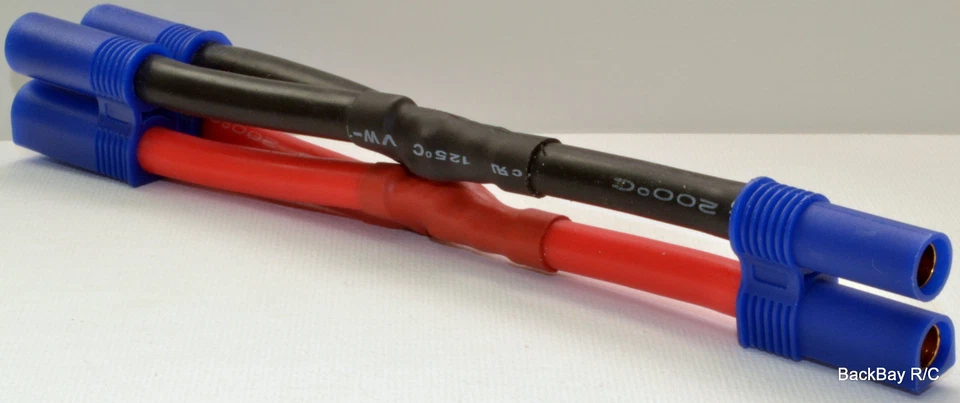 Ultra Duty: EC5 Parallel (2 Male / 1 Female) Lipo Adapter with 10CM 8awg Wire - Image 2 of 4