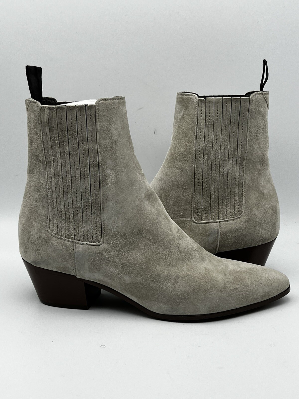 Stivali Chelsea Saint Laurent West da donna grigio taglia UK 3 5 EU 36 5 US 6 5