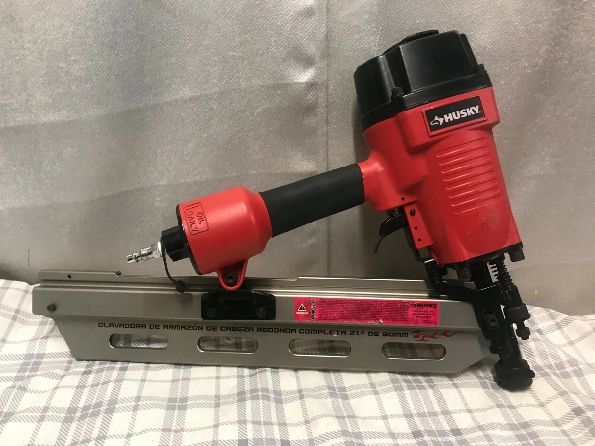 HUSKY HFR2190 21 DEGREE 3 1 2 FULL HEAD FRAMING NAILER eBay