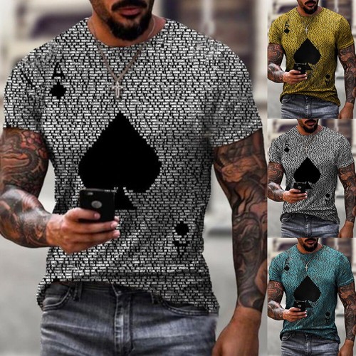 Camiseta Top Para Hombres Estampado de Letras Manga Corta Cuello Redondo Músculo Informal Blusa Camiseta - Imagen 1 de 15