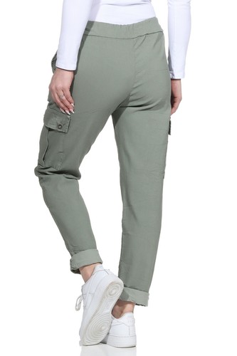 Cargohose Damen Sommer - Bequeme Freizeithose Mit High Waist