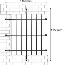 WINDOW SECURITY GRILLES BARS / METAL GRILLES / HOUSE OR OFFICE