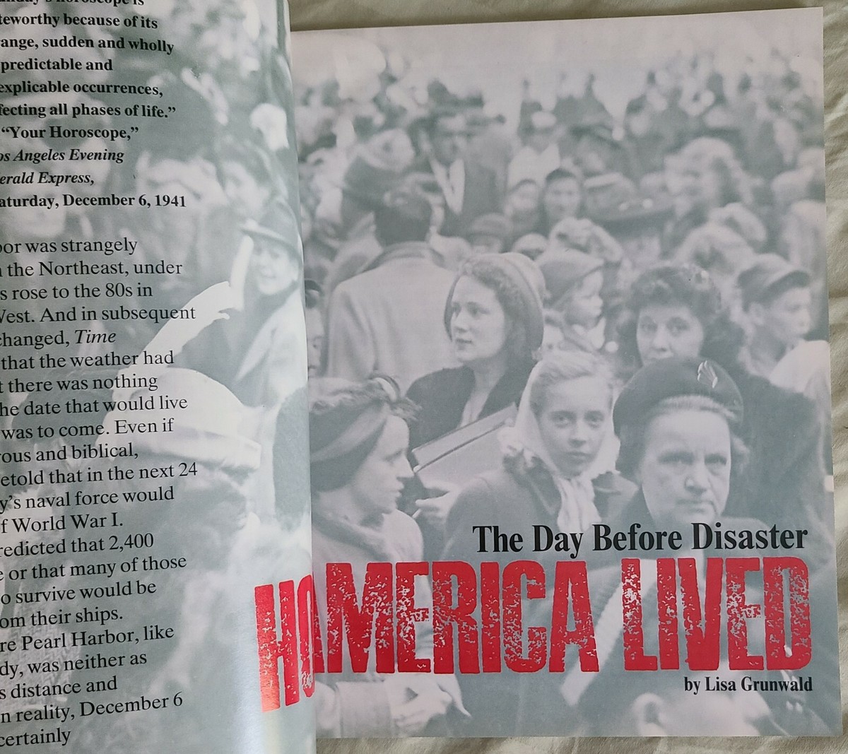 LIFE 雑誌　パールハーバー　ヴィンテージ LIFE 雑誌 洋紙 パールハーバー Pearl Harbor-店舗 大阪