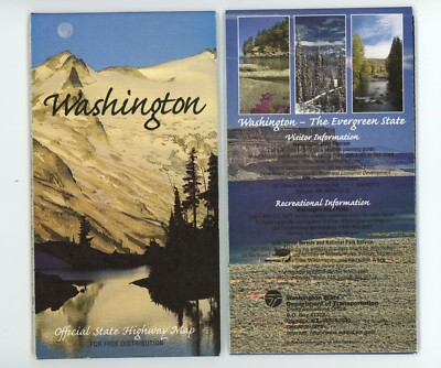 Vintage 1996 Washington Official Road Map   State Highway Department
