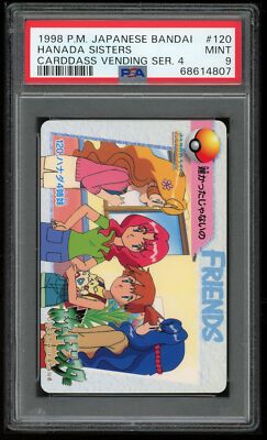 Pokemon Japanese Carddass 1998 120 Hanada Sisters Ser 4 Card PSA 9