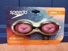 Speedo Jr Sea Spray Swim Goggles Junior Size Ages 6-14 Swim Goggles NWT