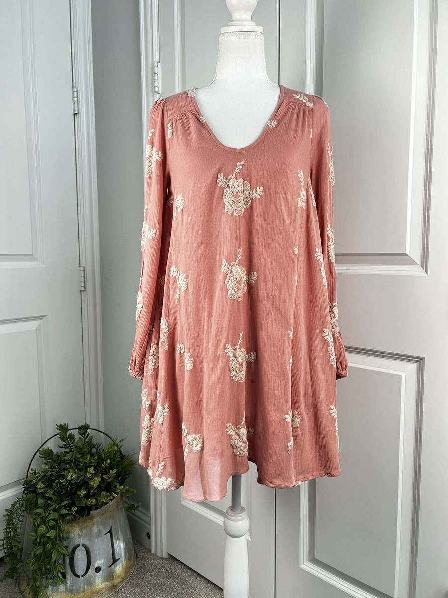 Free People Emma Austin Shift Mini Dress Pink Floral Embroidered Boho Size XS | eBay Free People Emma Austin Shift Mini Dress Pink Floral Embroidered Boho Size XS | eBay