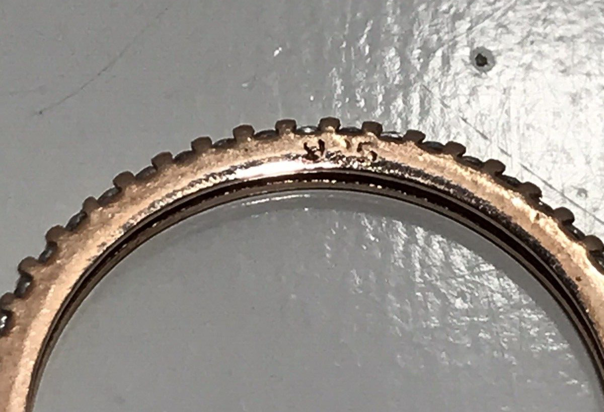 Solid Sterling Silver Rose Gold Stackable CZ Ring… - image 10