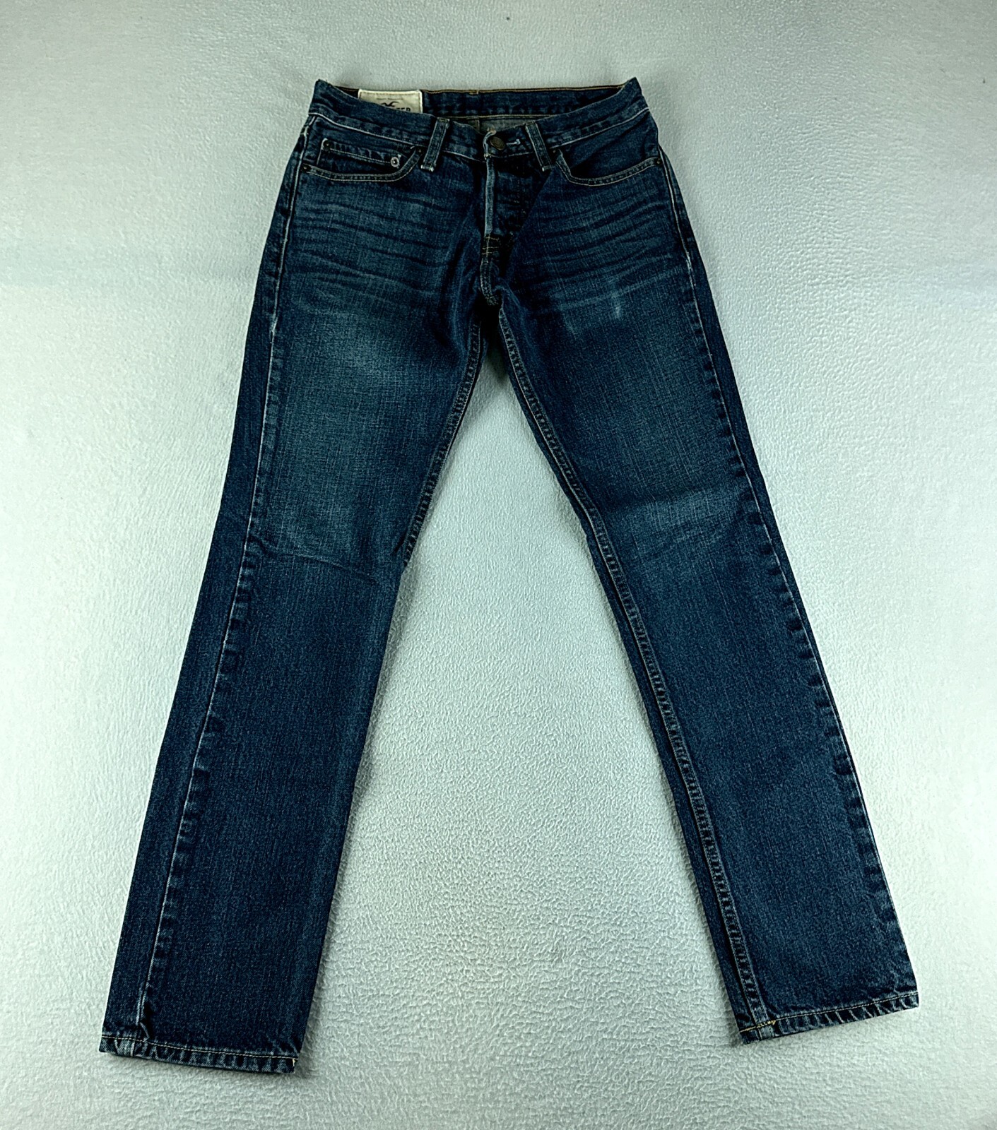Hollister Mens Jeans Blue Tag Size 28x30 Button-Fly Skinny Denim