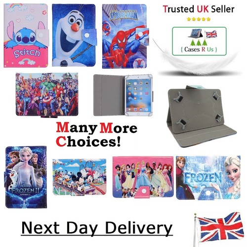 Case for Samsung Galaxy Tab S S2 S3 S4 Avengers / Princesses / Heroes kids Cover - Afbeelding 1 van 57