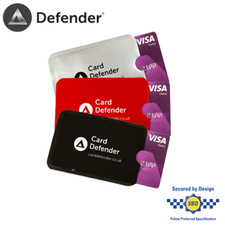 Card Defender - 6 Pack - RFID Blocking Card Holder - Police Accredited