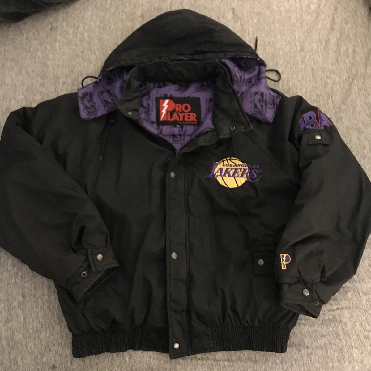 Vintage Lakers Sweater Jacket, Men's Fashion, Coats, Jackets and