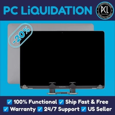 ✅ Full Apple LCD Display 15" MacBook Pro A1990 2018 2019 Original Space Gray ✅ - Image 1 of 4