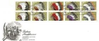 1990 First Day Envelope- ten 25 cent Indian Headdresses.