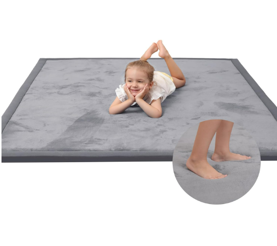 Memory Foam Baby Play Mat 71x79 Dark Grey